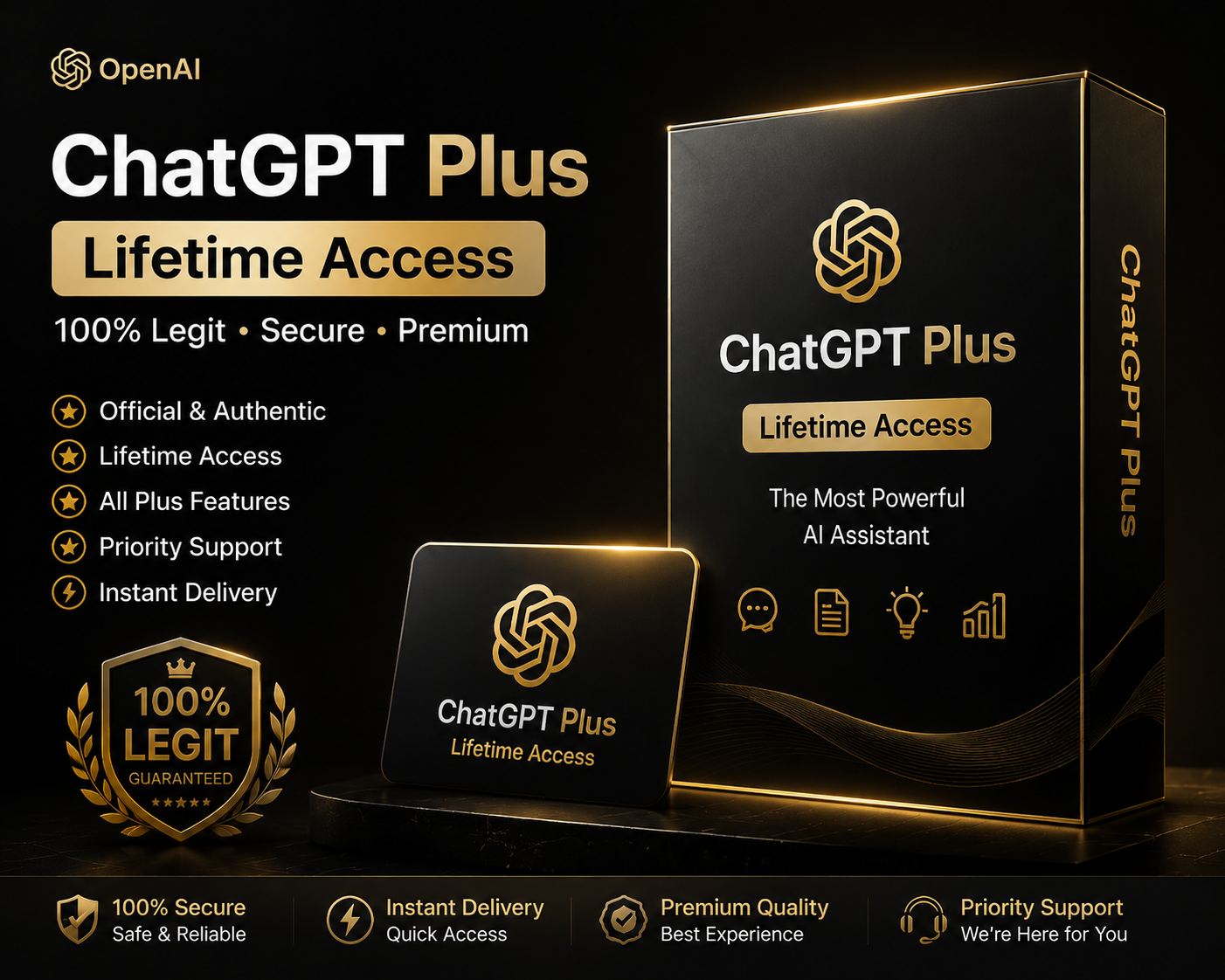 ChatGPT Plus Lifetime Access | Best Price | Instant Digital Delivery