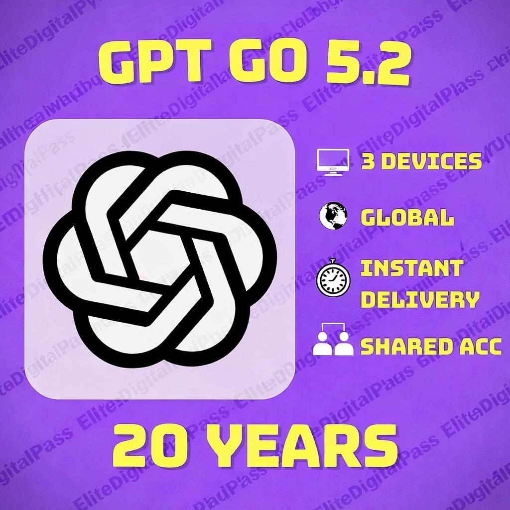 ChatGPT GO GPT-5.2 | 20 Years | Global Access