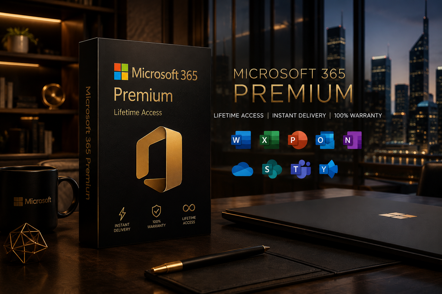 Microsoft 365 Premium | Lifetime Access | Instant Delivery | 100% Warranty - Requires Renewal At same Price Monthly
