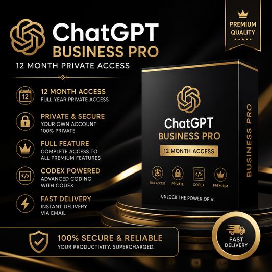 ChatGPT Private Business Pro + Codex 12-Month | Requires 30days Renewal At Same Price | Full Features