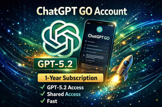 ChatGPT GO Account – 1-Year Subscription | GPT-5.2 Access | Shared Access | Fast & Reliable